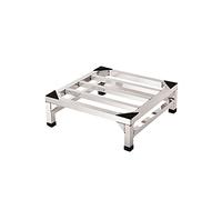 Lavadora universal con capacidad de 200 kg, ancho ajustable de 25 a 60 cm, altura opcional de 10 cm/20 cm, base resistente para secadoras y lavadoras.