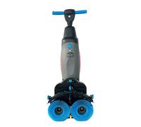 Lavadora y secadora eléctrica portátil de empuje a mano con 17 pulgadas de ancho de limpieza para azulejos, madera dura y alfombras en oficinas y hoteles