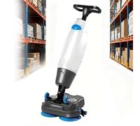 Lavadora y secadora eléctrica portátil de empuje a mano con 17 pulgadas de ancho de limpieza para azulejos, madera dura y alfombras en oficinas y hoteles