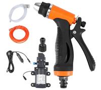 lavadorade presión eléctrica: limpiador de potencia móvil, rociador de manguera ligero | Máquina de limpieza de vehículos versátil, función de parada automática, ideal para lavado de cerca de la cubi