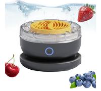 Lavafruta automático - Limpiador purificador de frutas y verduras, electrodoméstico de cocina recargable portátil con rotación para eliminar el polvo y la suciedad, preparación de alimentos en casa