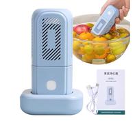 Lavafruta centrífugo automático | Purificador y limpiador para frutas y verduras, portátil eficaz con centrifugadora para casa, cocina, viajes, preparación de ensaladas