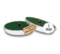 Lavalis 2 velas rellenas a mano de cera reciclada en carcasa de aluminio, juego de recarga para cuenco de terracota XXL, 7 horas de combustión, 15 cm de altura de llama, resistente al viento, con