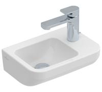 Lavamanos Architectura de Villeroy & Boch, angular, agujero para grifo a la derecha, sin rebosadero, 360x260mm, 437337R1, Color: Cerámica Blanca