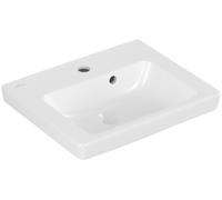Lavamanos Subway 2.0 de Villeroy & Boch, 1 agujero para grifo, con rebosadero, 450x370mm, 73154501, Color: Blanco