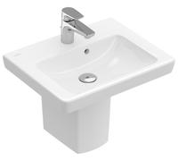 Lavamanos Subway 2.0 de Villeroy & Boch, 1 agujero para grifo, con rebosadero, 500x400mm, 731550R1, Color: Cerámica Blanca