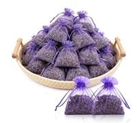 Lavanda 30pcs: Lavanda Seca Auténtica - Antipolillas para Ropa Armario y Esencia Relajante para Dormitorio, Coche | Mayor Cantidad sin Químicos