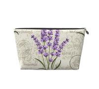 Lavanda en Postal Vintage, Bolsa de artículos de tocador Bolsa de Maquillaje Bolsa de cosméticos Bolsa de artículos de tocador de Viaje portátil