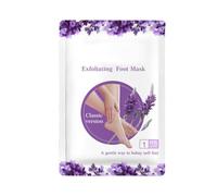 Lavanda Mascarilla Exfoliante para Pies 2 Pares | Cuidado de Pies Plástico y Tejido No Tejido, Blanco, Talla Única, para Talones y Dedos