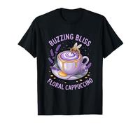 Lavanda Miel Capuchino Mujeres Baristas Sweet Floral Sip Camiseta