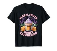 Lavanda Miel Capuchino Mujeres Baristas Sweet Floral Sip Camiseta