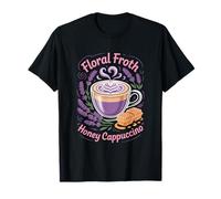Lavanda Miel Capuchino Mujeres Baristas Sweet Floral Sip Camiseta