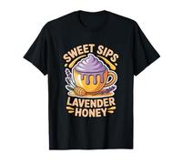 Lavanda Miel Capuchino Mujeres Baristas Sweet Floral Sip Camiseta