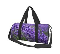Lavanda Morada, Bolsa de Viaje de Gran Capacidad, Bolso Redondo, Bolsa de Viaje Deportiva, Bolsa de Mano, Bolsa de Fitness