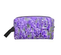 Lavanda Púrpura Impresa, Bolsa de Maquillaje Bolsa de cosméticos Bolsa de artículos de tocador de Viaje portátil Organizador de Bolsa de Maquillaje