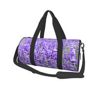 Lavanda Púrpura Impresa, Bolsa de Viaje de Gran Capacidad, Bolso Redondo, Bolsa de Viaje Deportiva, Bolsa de Mano, Bolsa de Fitness