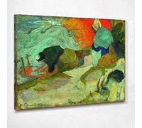 Lavanderas Ad Arles Gauguin Paul cuadro listo para colgar pgg54, 40 x 32 cm