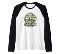 Lavanderia Mollino Lavandería Industrial Vintage Camiseta Manga Raglan