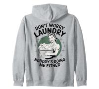 Lavandería No te preocupes Lavandería Nadie me hace ni Retro Sudadera con Capucha