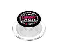Lavandería Servicio de Limpieza Personal Trabajador de lavandería PopSockets PopGrip para MagSafe