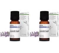 Lavandín Súper BIO (Lavandula x intermedia) - 10 mL - Aceite Esencial Quimiotipado y Certificado AB - Aroma Labs (Paquete de 2)