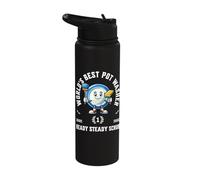 Lavando Ollas Divertidas Lavadora Cafetería Restaurante Estudiante Bistro Stainless Steel Insulated Water Bottle
