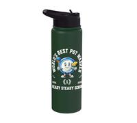 Lavando Ollas Divertidas Lavadora Cafetería Restaurante Estudiante Bistro Stainless Steel Insulated Water Bottle