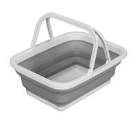 Lavapiés para piscina: pediluvio plegable portátil, bañera de limpieza de superficies antideslizante, estación removedora de de 10 litros de capacidad, cubo con estuche para accesorios |