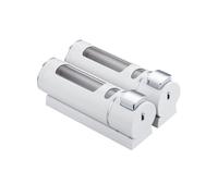 Lavar Dispensador Manual de jabón líquido, Bomba montada en la Pared, plástico ABS Doble Cabezal Decoración estética para el baño