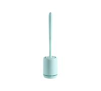 Lavar el baño, Escobilla WC Plástico Blanco Verde con Base Soft Clean. Baño Hogar 9.2x38cm(Green)