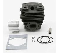 LAVAS Conjunto de pistón de cilindro de 40 mm, compatible con recortadoras de motor HUS 143 143RII, repuestos