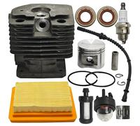 LAVAS Kit de pistón de cilindro de 42mm for Stihl FS450 FS 450, línea de filtro de combustible y aire, sello de aceite, cebador de bombilla, bujía, cortadora de césped 4128 020 1211