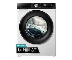 Lavasecadora HISENSE WD3S8043BW3 (8/5 kg - 1400 rpm - Blanco)