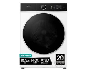 Lavasecadora HISENSE WD5I1045BWQ (10.5/6 kg - 1400 rpm - Blanco)
