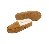 Lavatelli Kanguru Baboosh Zapatillas con Memory Foam, poliéster, marrón, Individual, para Hombres misura L