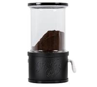 Lavatelli ProntoCaffè Negro, Recipiente y dosificador para café en polvo con dispensador. Para cafeteras de hasta 12 tazas, bote reemplazable con lata de 10 cm, dosificador compatible con cafetera