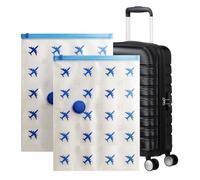 Lavatelli - Set de 6 Bolsas de Vacío 40x60 cm - Ahorro de Espacio Óptimo para Viajes y Hogar - Compatibles con Equipaje de Mano (55x40x20) - Válvula Universal - Ideal para Ropa y Cambio de Temporada