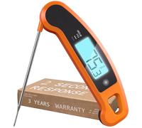 Lavatools Javelin® PRO Duo - Termómetro digital de carne de lectura instantánea profesional ultrarrápido de 1 segundo para parrilla y cocinar, pantalla retroiluminada giratoria automática, resistente