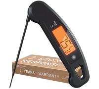 Lavatools Javelin PRO Duo - Termómetro digital profesional de lectura instantánea para carne de 2 segundos para parrilla y cocinar, pantalla retroiluminada giratoria automática, resistente al agua