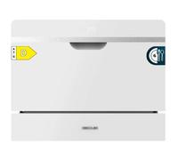 Lavavajillas Cecotec 6 Cubiertos Clase D Cristal Negro Touch Control Delay Start