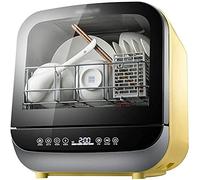 Lavavajillas de mesa compacto, 4 programas, diseño delgado, bajo consumo de agua (5 L), perfecto para espacios pequeños