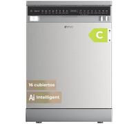 Lavavajillas Evvo Home D4YX 16 cubiertos Clase C Extra Silent Inox