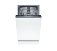 Lavavajillas integrable bosch spv2hkx02e 10 cubiertos 5 programas con inicio diferido blanco 45cm clase d