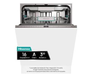 Lavavajillas Integrable HISENSE HV673A65 (16 Cubiertos - 60 cm - Inox)