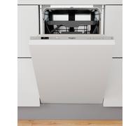 Lavavajillas integrable whirlpool wsic 3m27 c 10 cubiertos 6 programas con inicio diferido blanco 45cm clase e