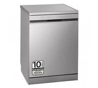 Lavavajillas LG QuadWash™, Inox Antihuellas, Tercera bandeja cubiertos, clasificación D - DF243FV.APYQEES