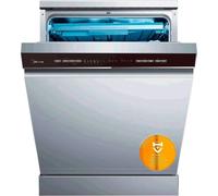 Lavavajillas Midea 60 cm Inox 14 Servicios 4 Programas Filtro Antibacteriano Autolimpieza