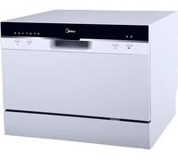 Lavavajillas midea - mtd55s101w - lavavajillas pequeño table top - 6 servicios - 49 db -