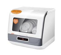 Lavavajillas portátil para encimera, diseño compacto con 4 programas de lavado, limpieza inteligente profunda y secado al aire, ideal para apartamentos, dormitorios, oficinas y campamentos