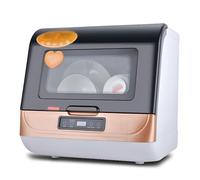 Lavavajillas portátil para encimera, diseño compacto con 4 programas de lavado, limpieza inteligente profunda y secado al aire, ideal para apartamentos, dormitorios, oficinas y campamentos